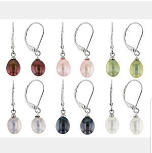 JTV Multi Color Pearl Rhodium Earrings (6)